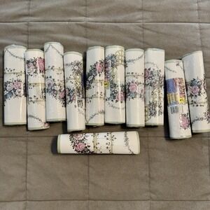 Vintage Floral Prepasted Wallpaper Border 11 Rolls Old Fashion Rose 4 Yd ea.